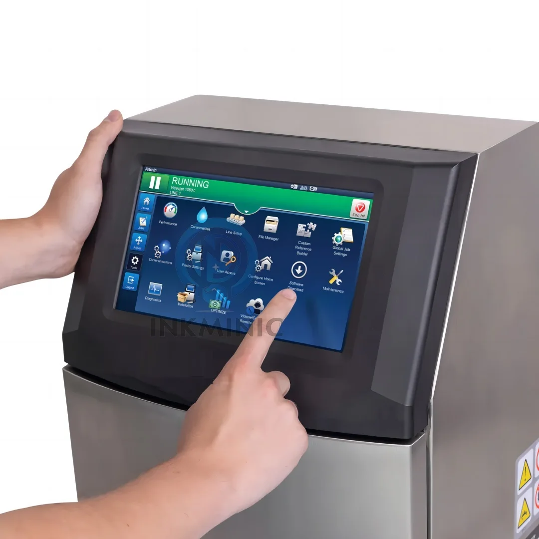 For VJ Continuous Small Character Inkjet Printer Quickly Delivery 1240 Printing Machine Standard IP55 60Micron 2M Straight