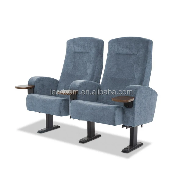 Leadcom grand European style ergonomic fixed back cinema hall seating chair movie theater chair LS-15602B by Efuzzi