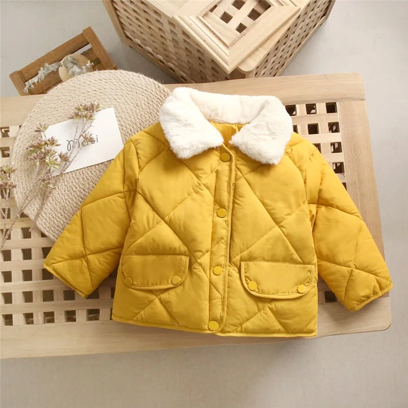 High Quality Kids Clothing Thick warm jacket Trench coat Fur collar jacket winter warm Jackets