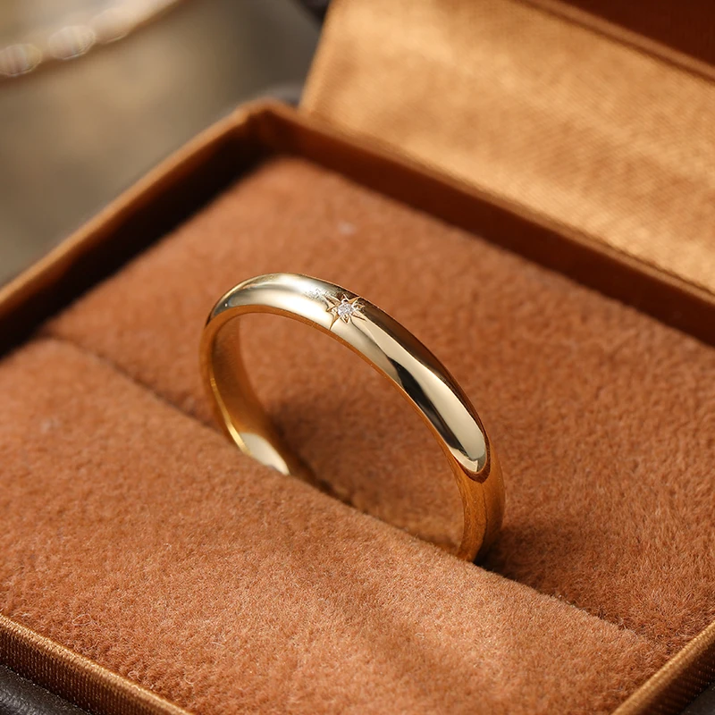 Diamond Wedding Rings Gold 18k Couple Ring For Lovers