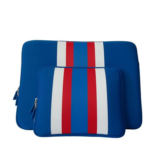 Promotional Colorful Printed Zipper Handle Sublimation Neoprene Laptop Sleeve
