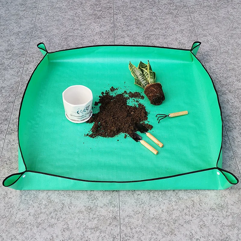 DD2325  Thickened Foldable Waterproof Bonsai Tray Mat Transplanting Pad Mess Control Dirty Catcher Gardening Plant Repotting Mat