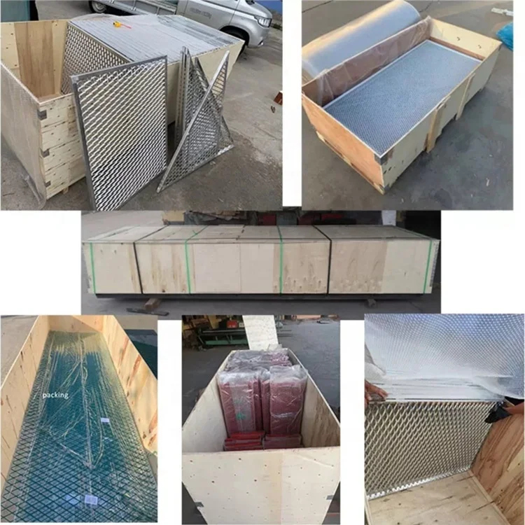 High Quality Powder Coated Expanded Stretch Metal Suspended Mesh Ceiling Panels