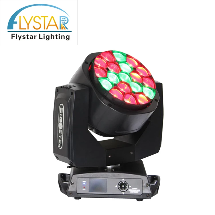stage lighting 19X15W RGBW led zoom beam wash bee eye K10 moving head light