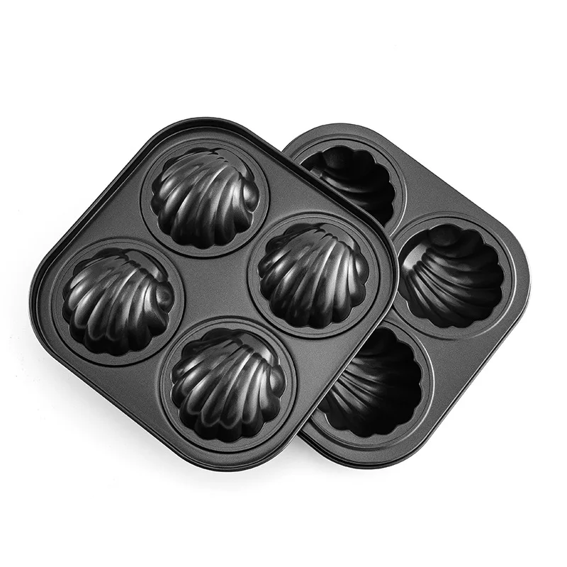 Non-stick mini carbon steel 6 cups round muffin cake baking tray pan for oven baking Muffin pan cake mold bake tray