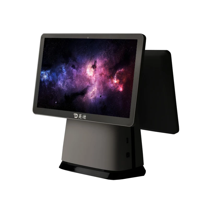 15.6 Inch Double Screen Desktop Pos Terminal All In One Pc Pos