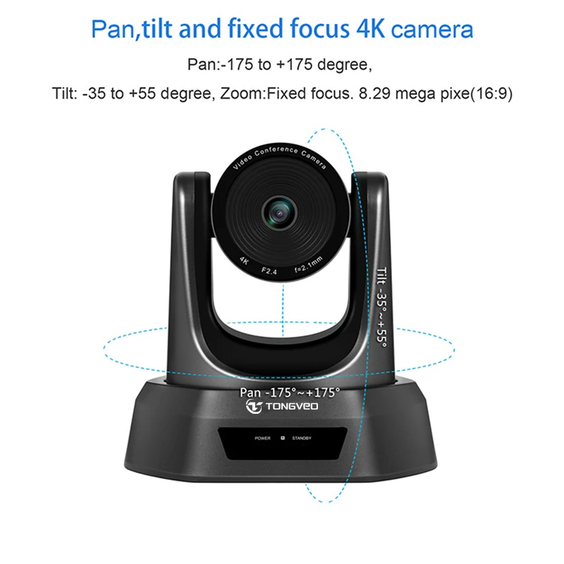 Professional Ultra 4K PTZ  USB2.0 for Broadcasting Video Conference Equipment Camera