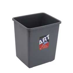 10 liter square plastic dustbin trash can waste paper basket