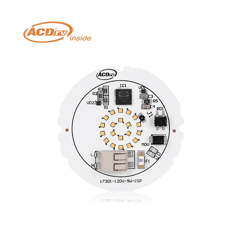ACDrv Dimmable LED Module Customized DOB LED PCB Circular Module