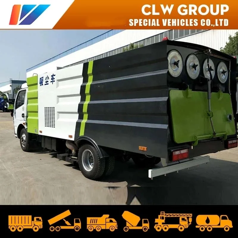 5ton 6ton Dongfeng Road Cleaning Truck Vacuum Sweeper Truck for Street Cleaning