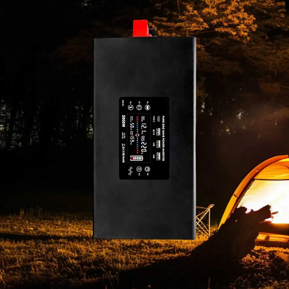 OSWELL 2000W 24V/48V 230VAC Power Supply Inversor Converter Transformer Pure Sine  Solar Inverter