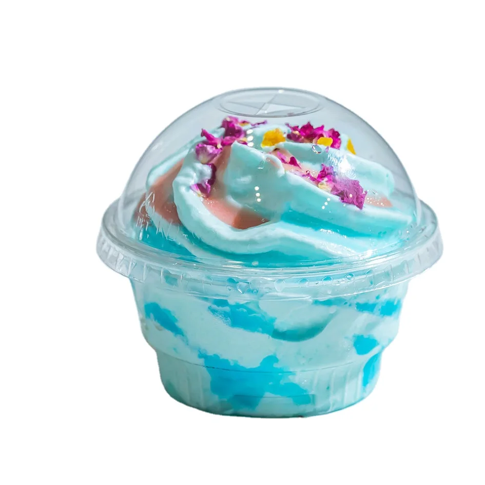 Mini disposable dessert cake cup jelly budding cup with lid