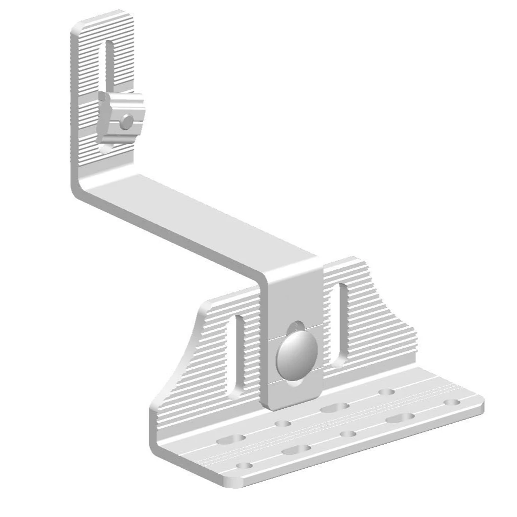 PV mount fixings bracket price aluminum structure solar corrugated metal roof hook