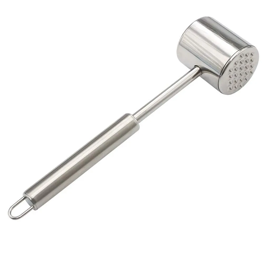Factory Comfort Grip Handle Restaurant Stainless Steel 304 Meat & Poultry Tools Meat Tenderizer For Knock The Beef Steak
