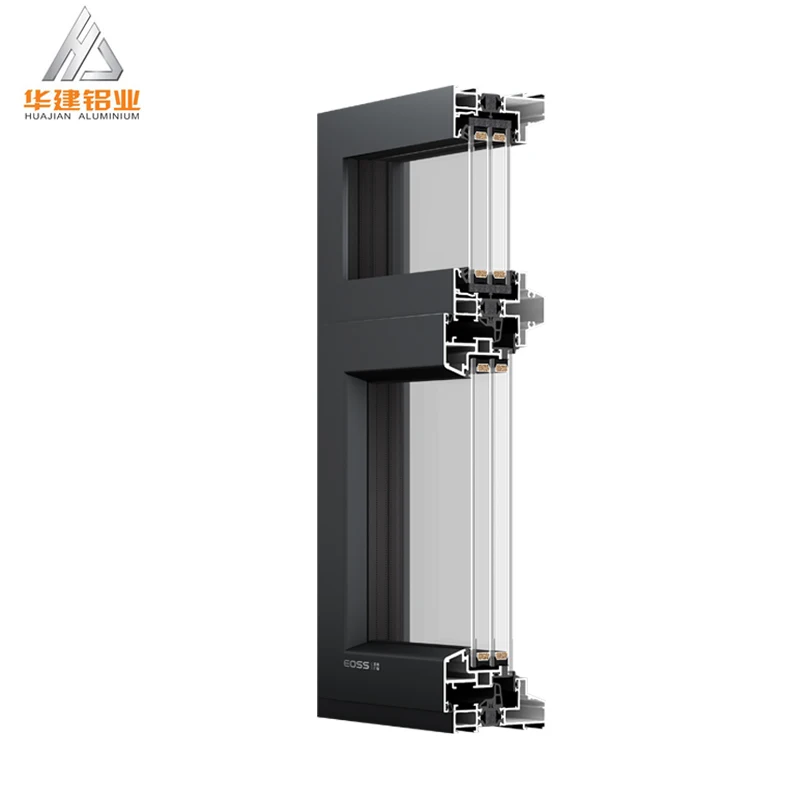 wholesale 6060 t66 triple glazed window hurricane impact windows aluminum windows casement aluminum windows