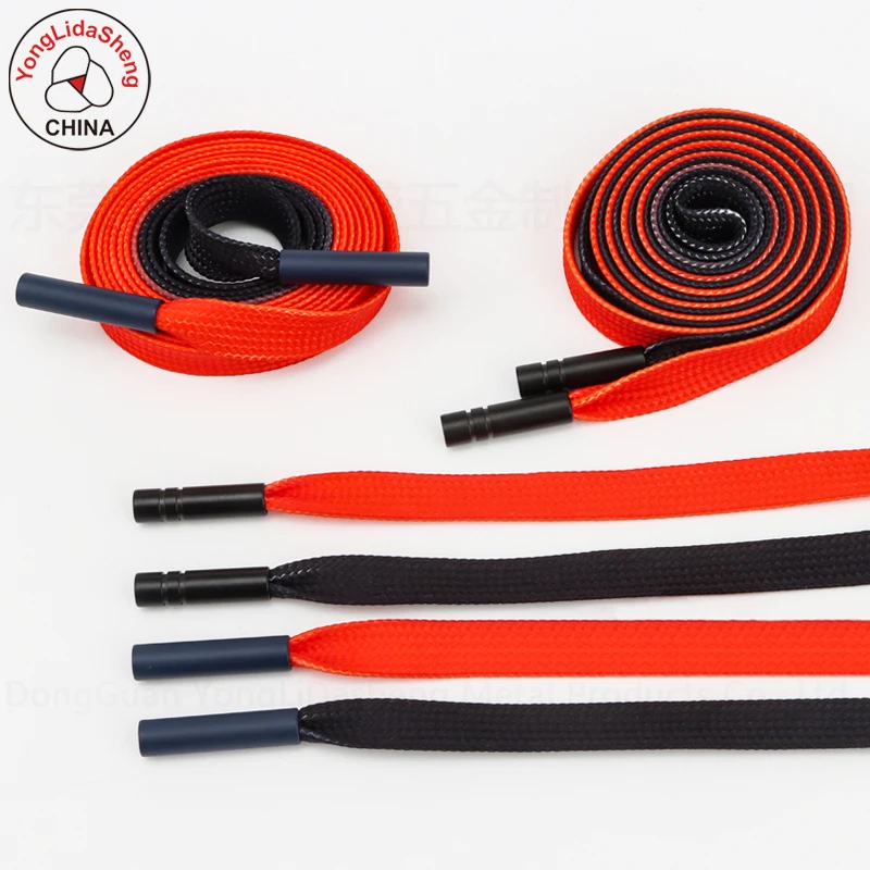 Shoelace Manufacture High Strength 8mm Custom Flat Braided Shoelaces for Sneakers