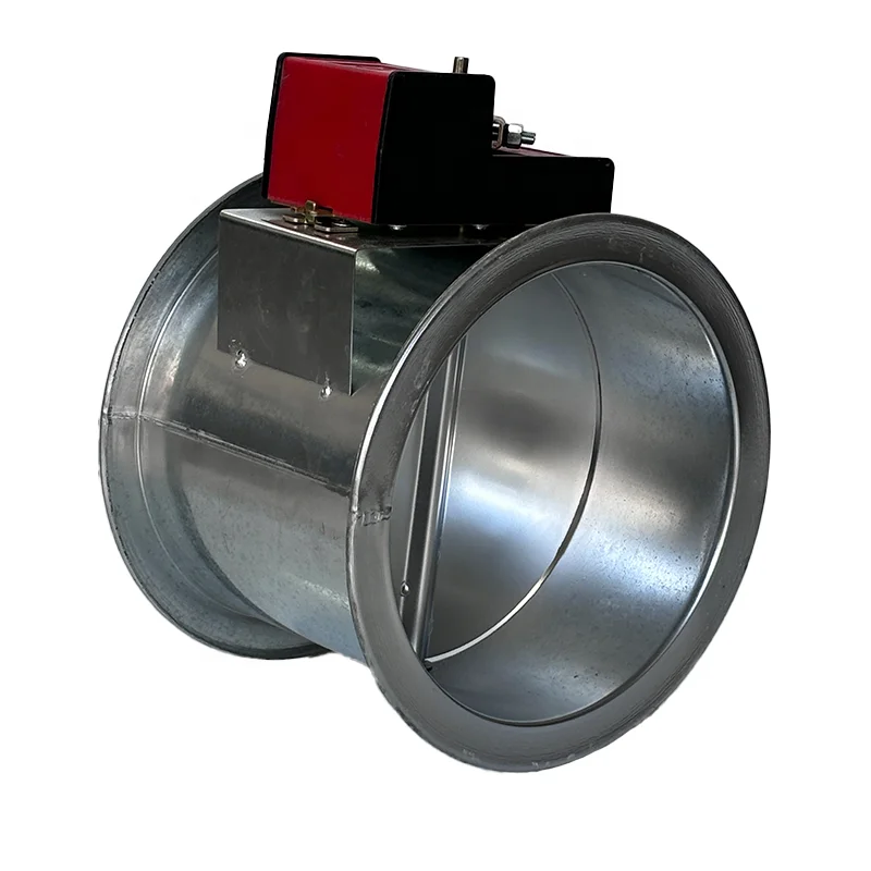 Made in China Galvanized Steel Bellmouth Spigot with Balancing Damper for Air Volume Control suppliers