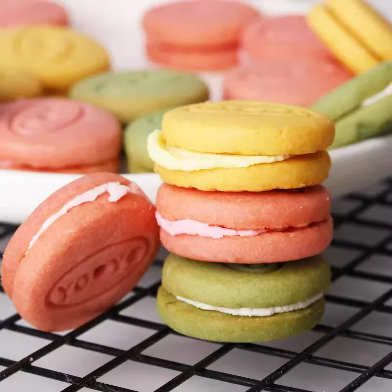 Wholesale cheap Biscuit cookies Macaron sandwich biscuits 376g/bag