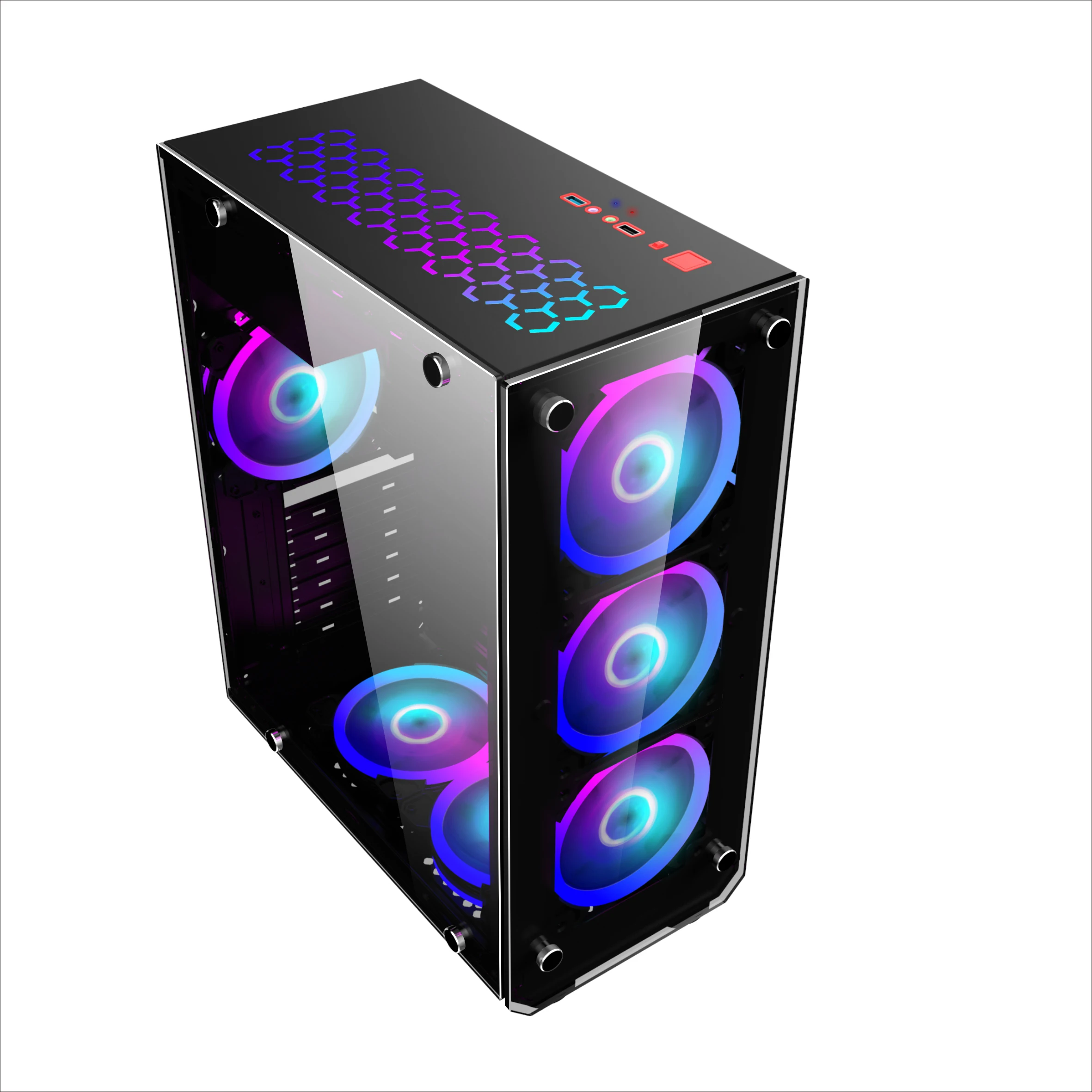  Aluminum Alloy Computer Cases Acrylic Steel Plastic Atx