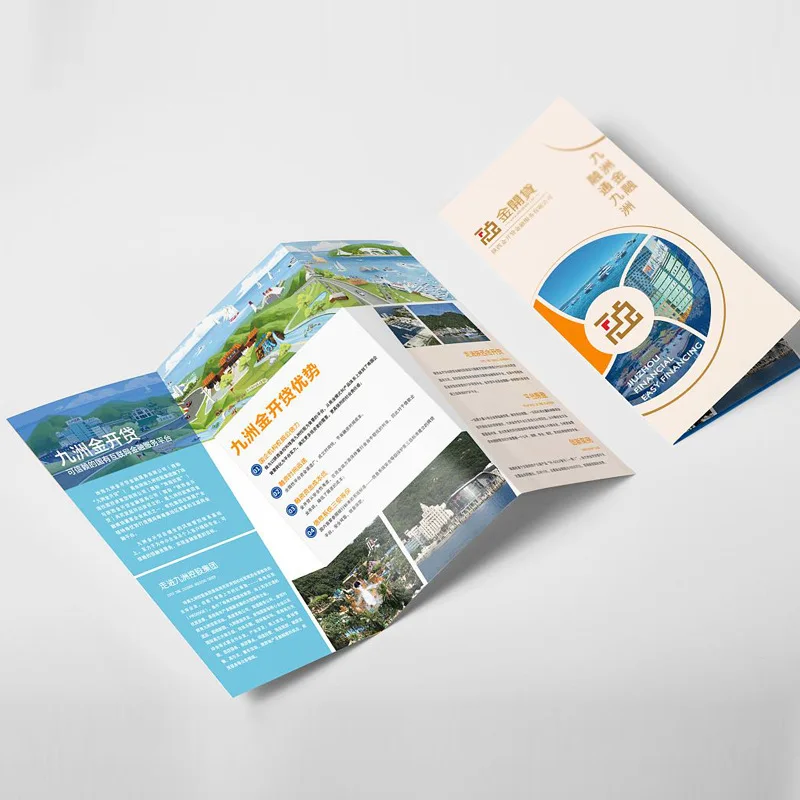 Leaflet Printing Advertisement Copperplate Multi-fold Printing Product Manuals with best price