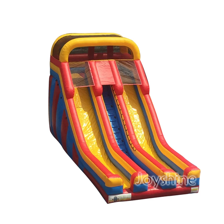 combo bounce house and wet dry slide