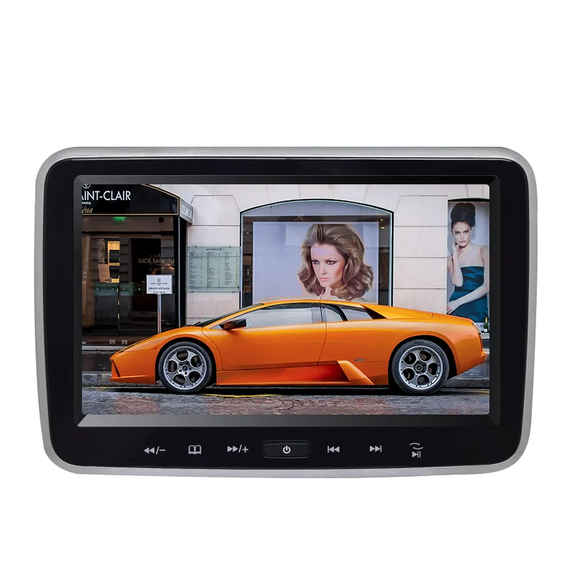 Headrest Dvd Player 10.1 inch Dvd Player Universal Vehicle Headrest Monitor Portable Dvd Player for Kids