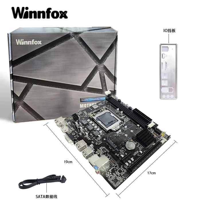 Материнская плата Winnfox h61 с разъемом 1155 ddr3 usb 2,0 H61, Поддержка процессоров Intel i3 i5 i7