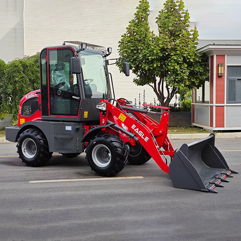 Epa New Design 4x4 Mini Wheel Loader Zl910 Used With 1 Ton Rated Load And Attachments Free Shipping For Sale