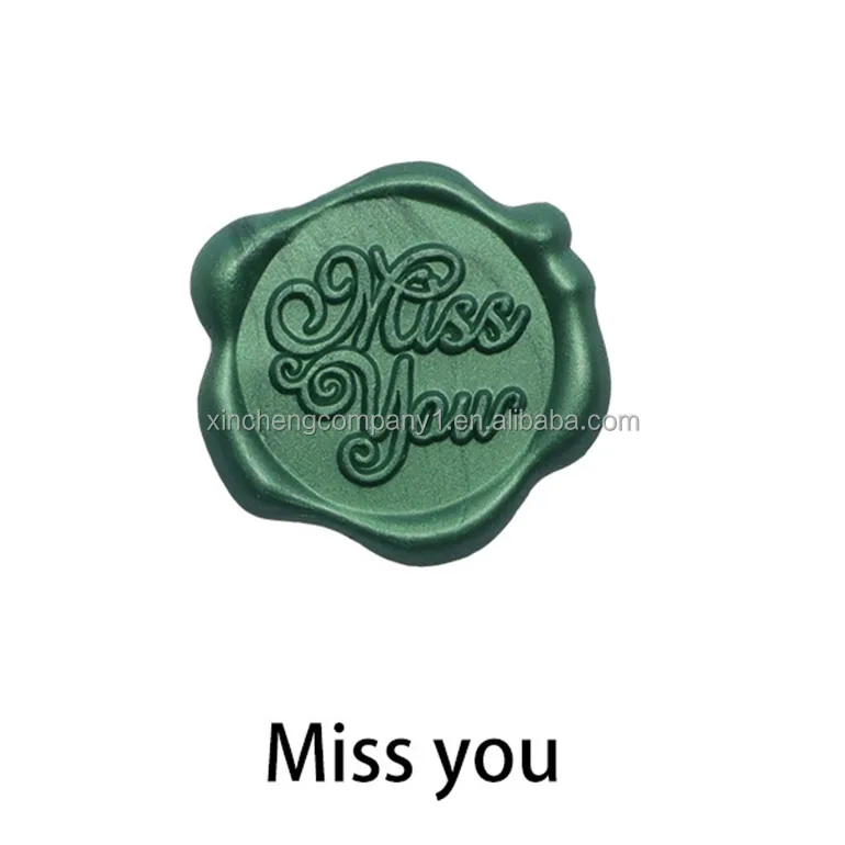 Custom wedding self printed stamp name seal creative sealing wax thank you Letters logo pictures customized sealing wax stamp