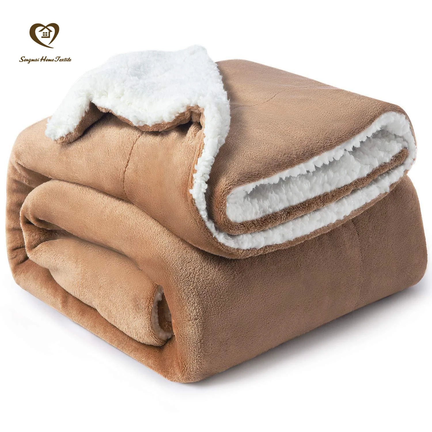 Songmai Sherpa Fleece Blanket, Thick Fuzzy Warm Soft Large Blankets, Throw Blanket for Bed Sofa