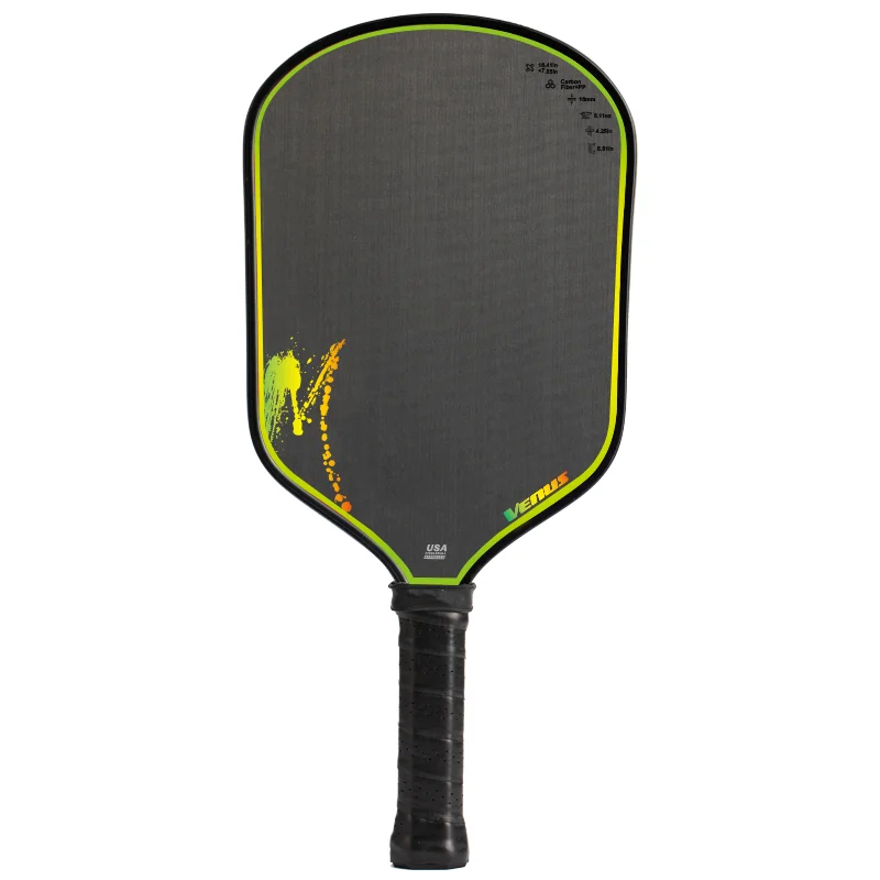 Pickleball Paddle with T700 Premium Tiny Carbon Fiber Face for Increased Control and Spin, Reactive Polymer Honeycomb Core