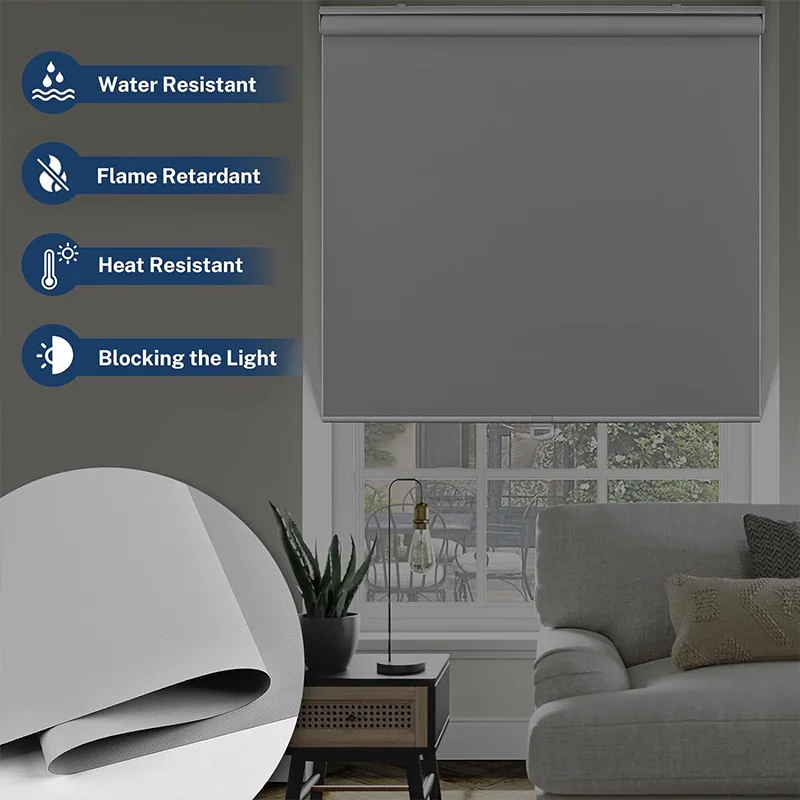 QINGYING motorized automatic pvc vertical roller blinds windows