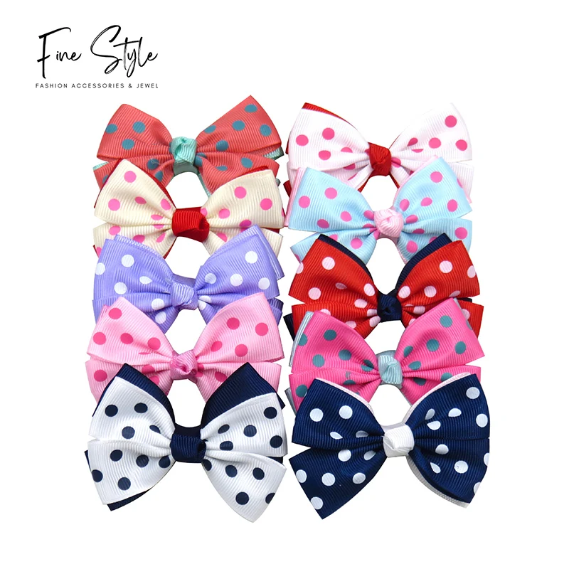 silk ribbon Baby Hair Bows Handmade hair bow for Girls Hair Accessories