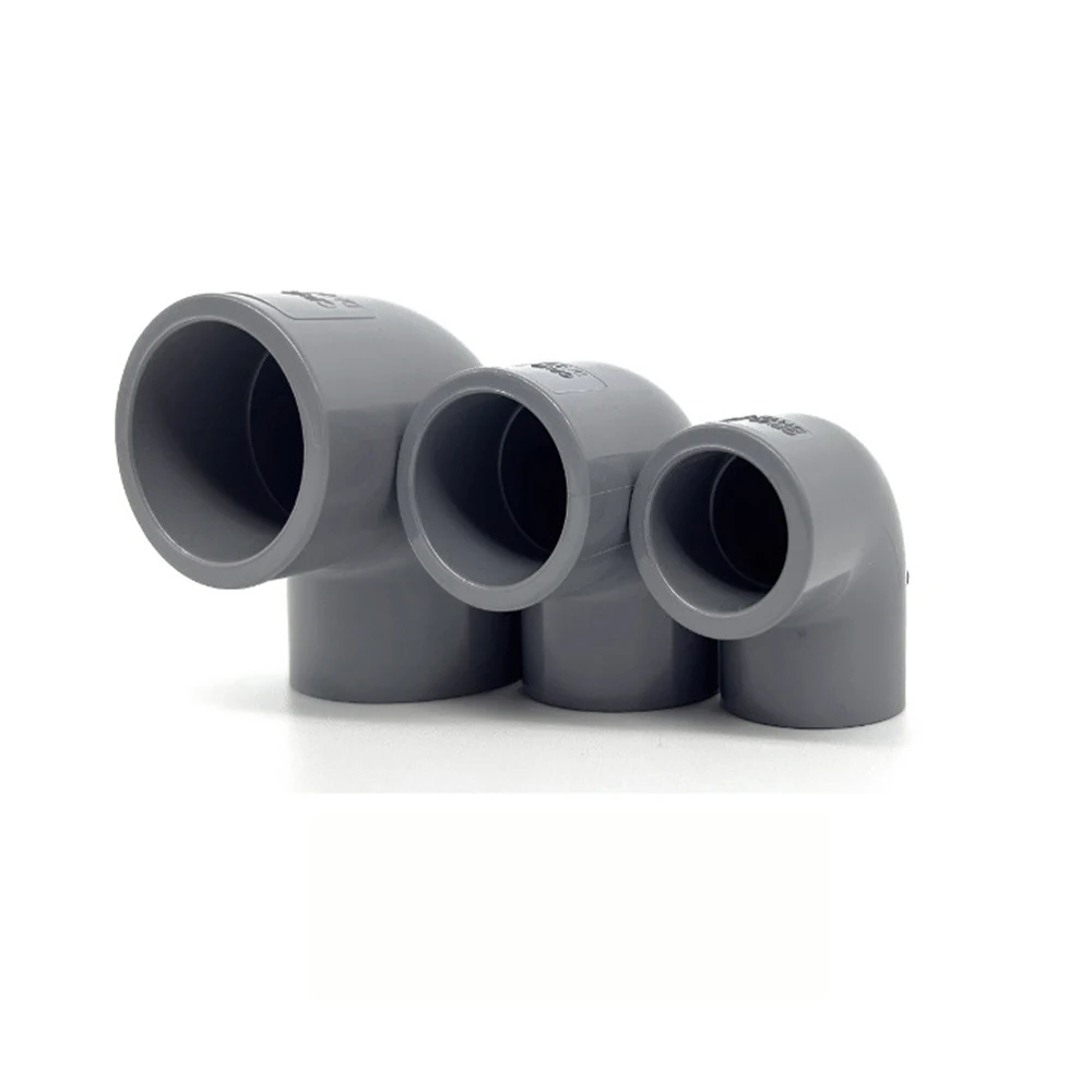 DN15 - DN400 high quality PVC 90 degree elbow for water supply and drainage pvc electrical conduit 45 degree elbow elbow