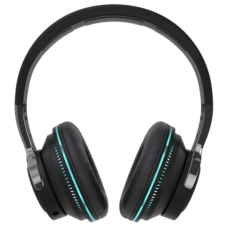 3.5mm Wired Low Latency Gaming Headphones Round Interface Over Ear Foldable Headset Strong Bass HiFi Sound Music Stereo Earphone