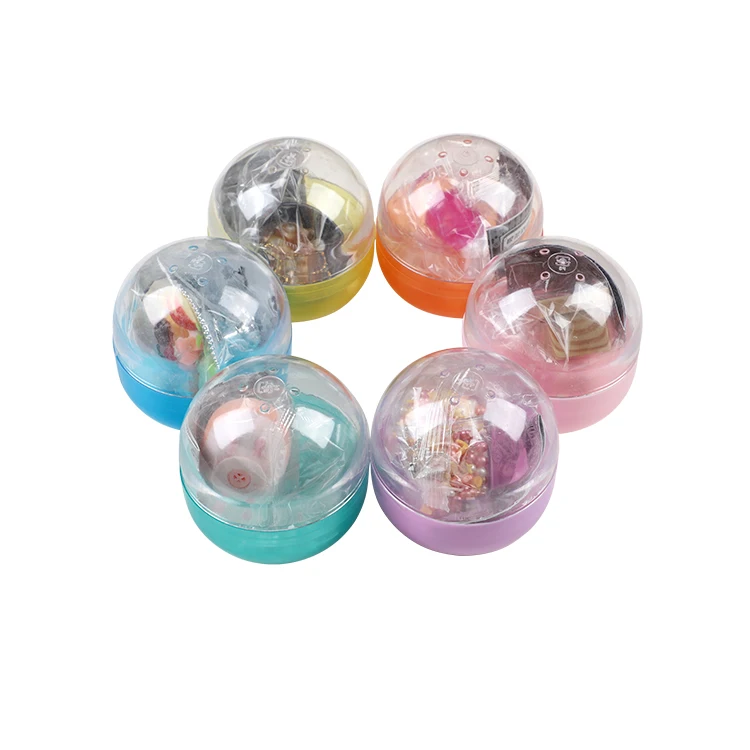 Famicheer Eco Friendly Transparent Plastic Round Ball Vending Toy Capsules for Vending Machine