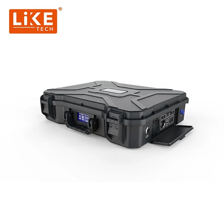 LikeTech 1000W MPPT IP54 Water Resistant Private Mold Off-Grid Solar Power Kit Sistem Solar Portable Solar System for Military