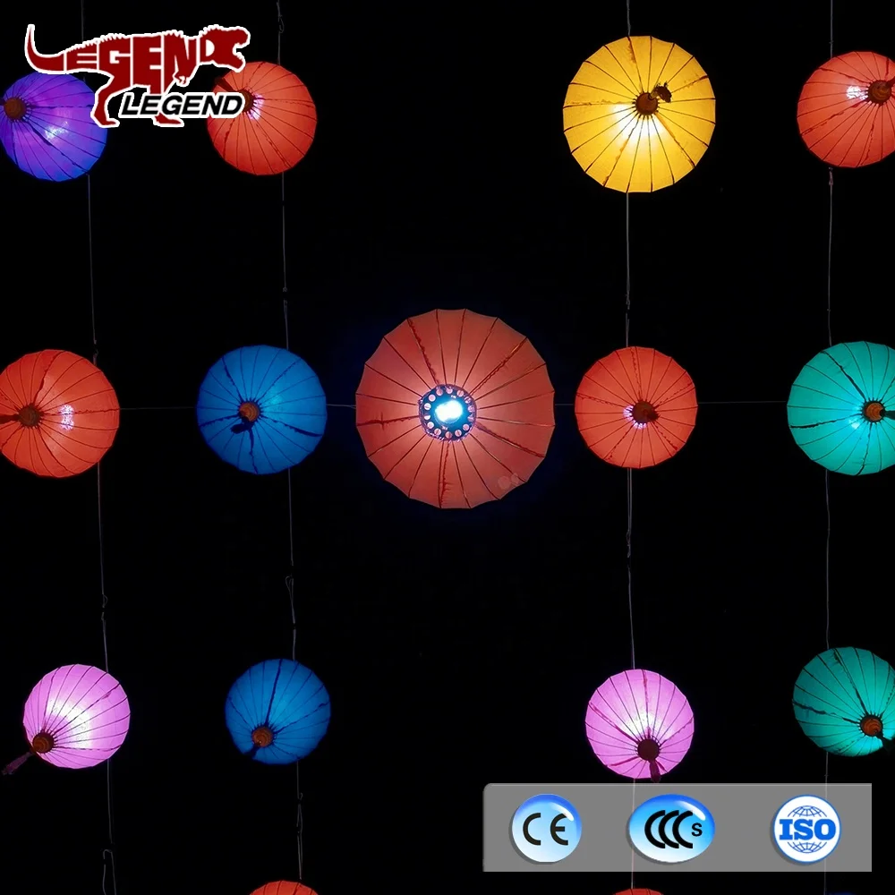 Hanging outdoor garden silk vietnam lantern for decoration