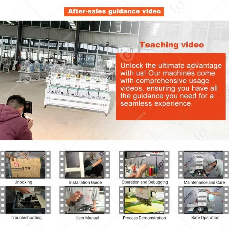 Industrial Maquina De Bordar Ropa Bordadora Semi Embroidery Machine Computerized Price 6 Needle Head in Pakistan