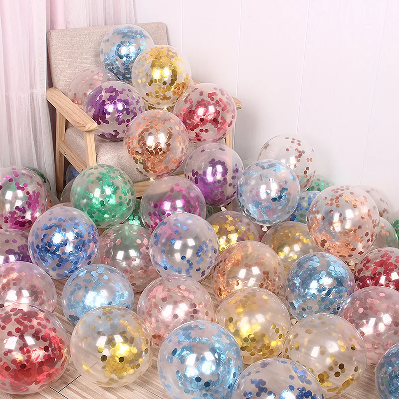 12 inch Glitter Confetti Latex Balloons Wedding Christmas Party Decoration