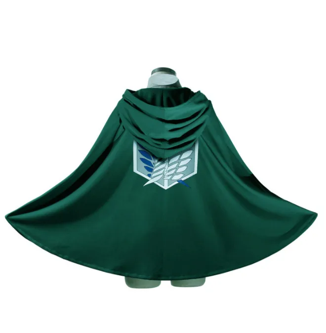 Shingeki no Kyojin 3D Printing Unisex Green Cloak Cosplay For Adult Jacket