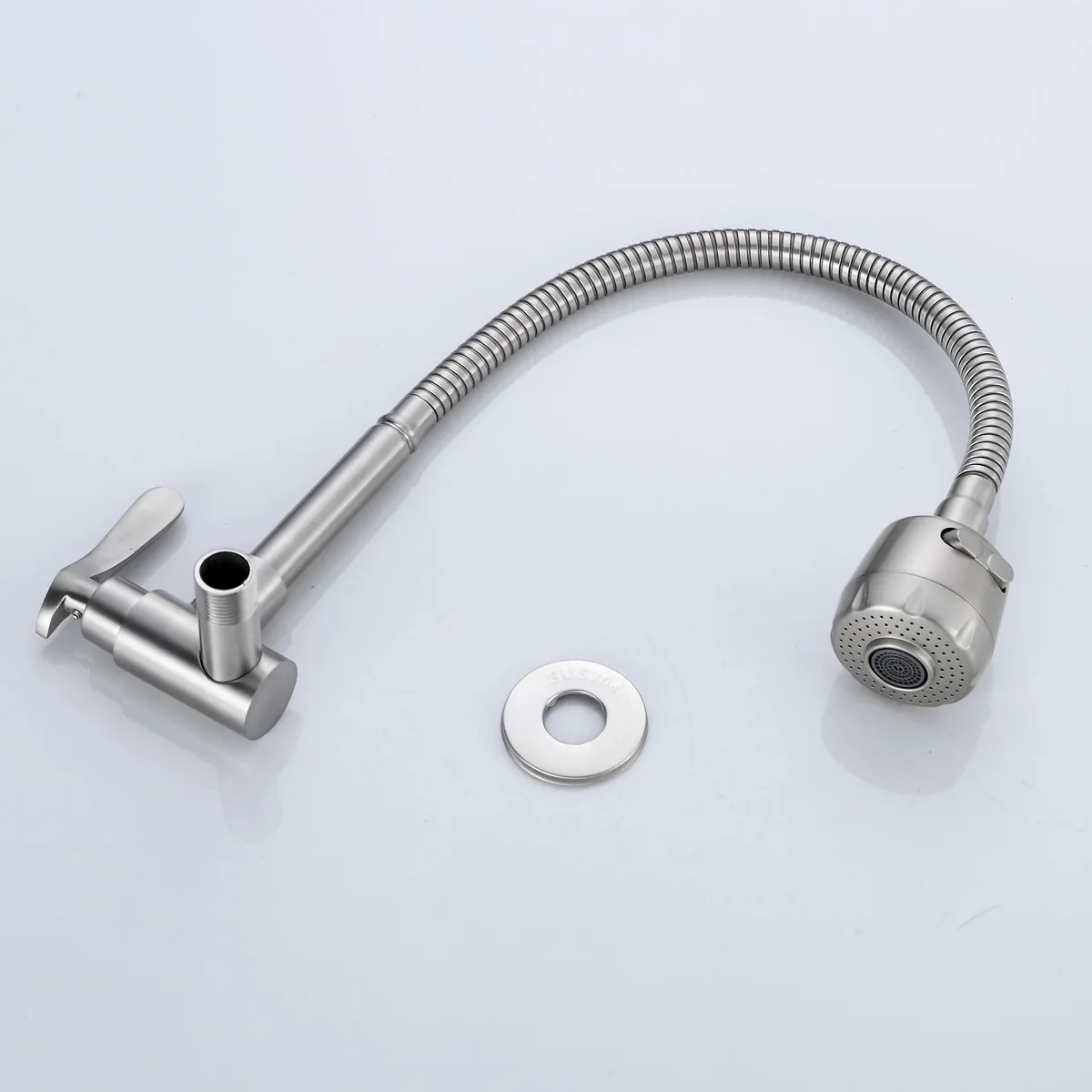 sanitary 360 Rotating Basin Swivel Tap Spout Cold Water Kitchen Sink Flexible Faucet