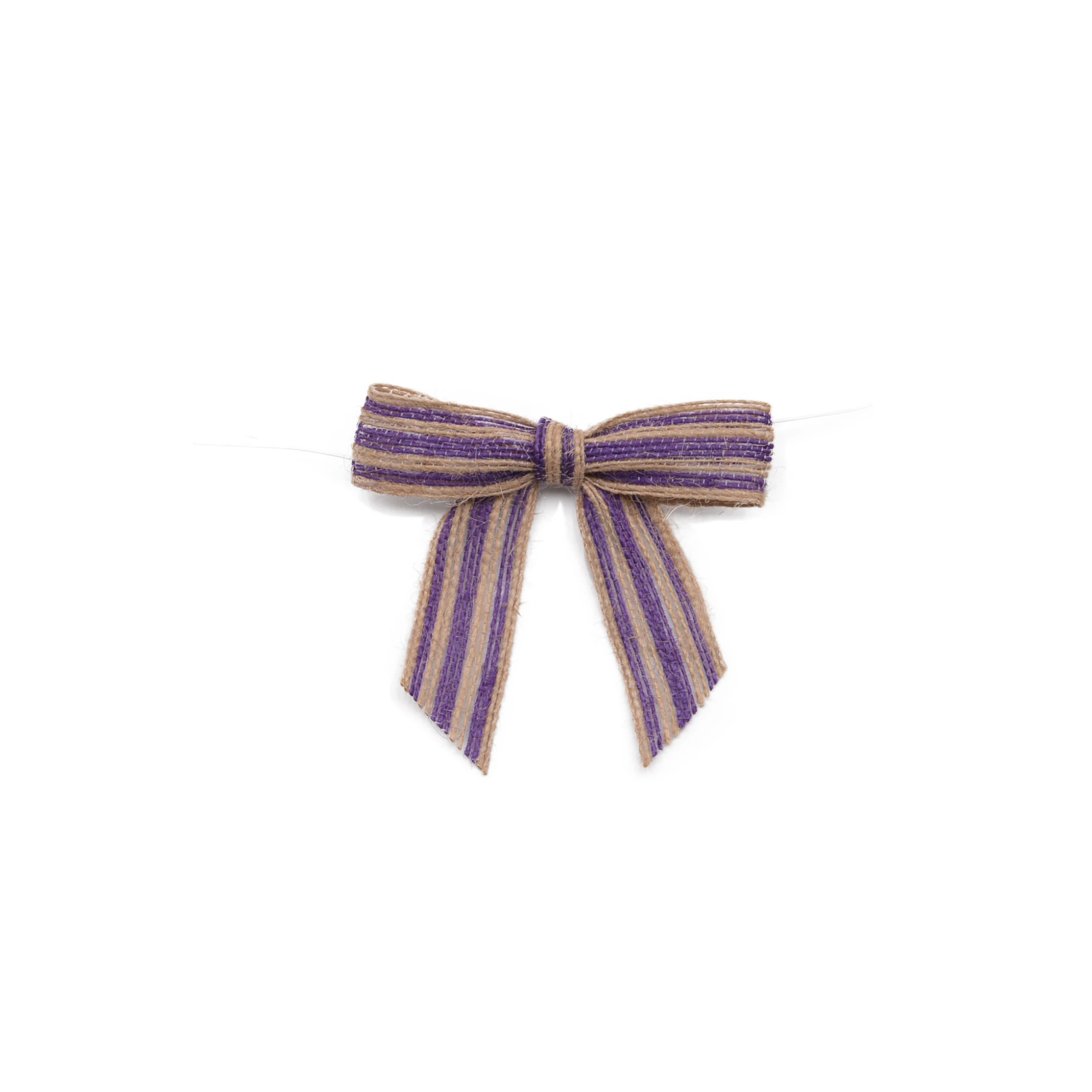 New Design Natural Jute Burlap Ribbon Bows for Christmas Garland