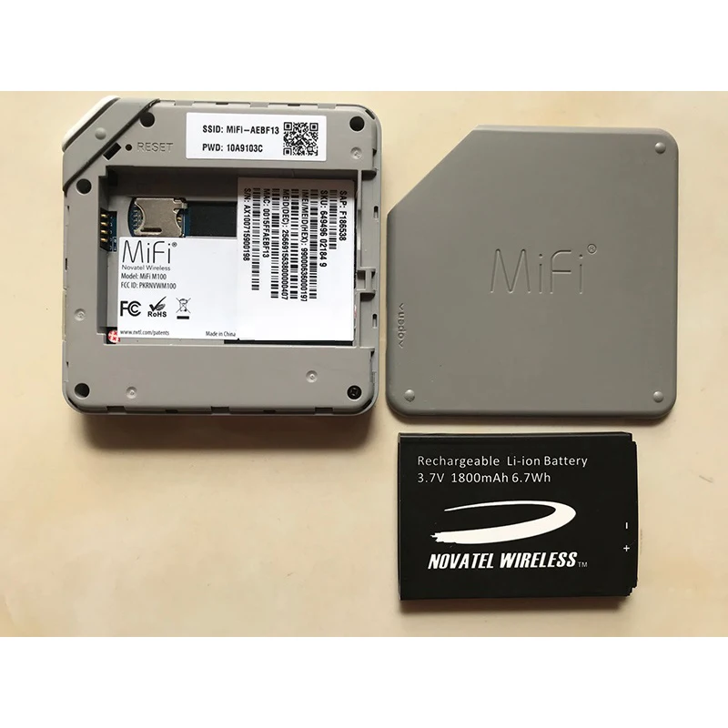 Novatel Wireless WiFi M100 4G LTE Band 2,4,5,12,17 Mobile Hotspot