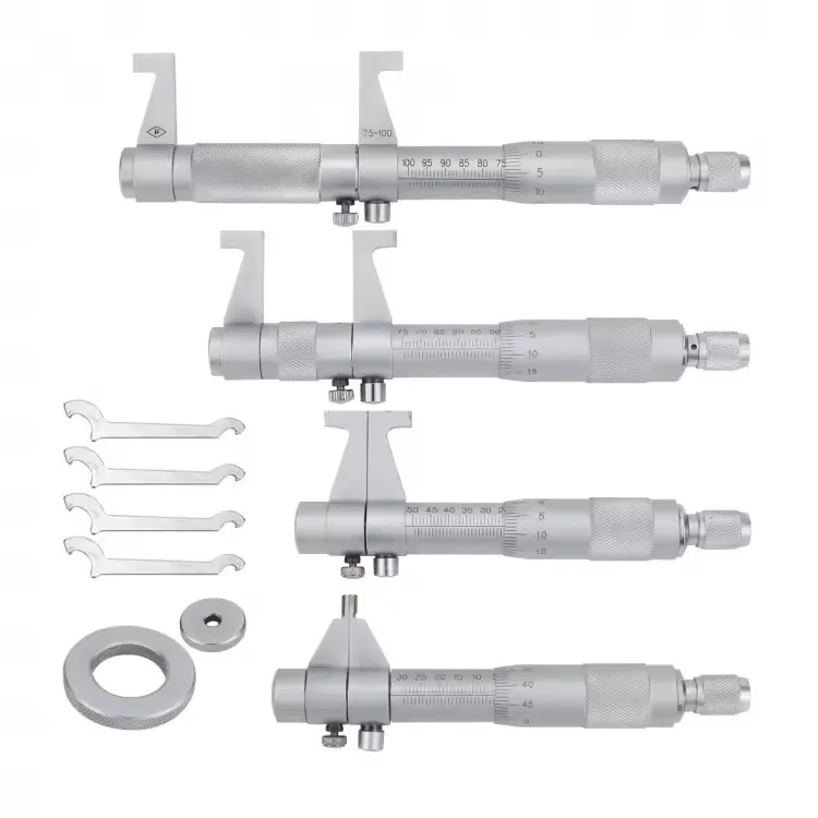 High Quality Precision 5-30mm/25-50mm/50-75mm Inside Micrometer Internal Carbide Tips Micrometer