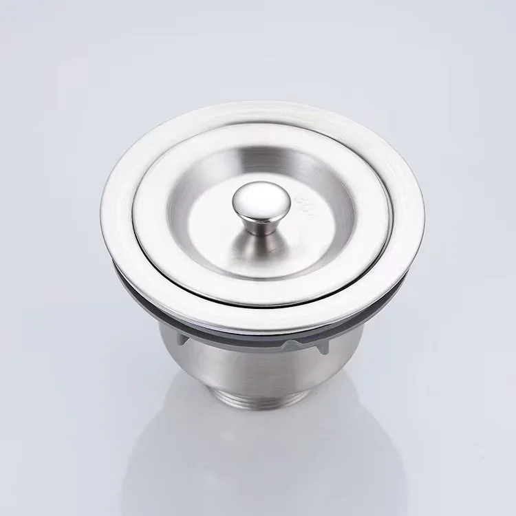 Premium Stainless Steel Single S-Curved Kitchen Sink Strainer Flexible Drainage Waste Drainer Without Overflow Pipe