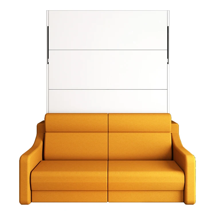 Modern Invisible Manual Vertical Wall bed Multifunction Space Saving Stable Folding Storage Murphy Bed with Sofa