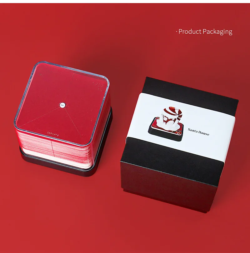 Christmas Decorations 3D Memo Pad Custom Sticky Note Set Table Calendar Magical Calendars Notepad Christmas Novelty Gifts