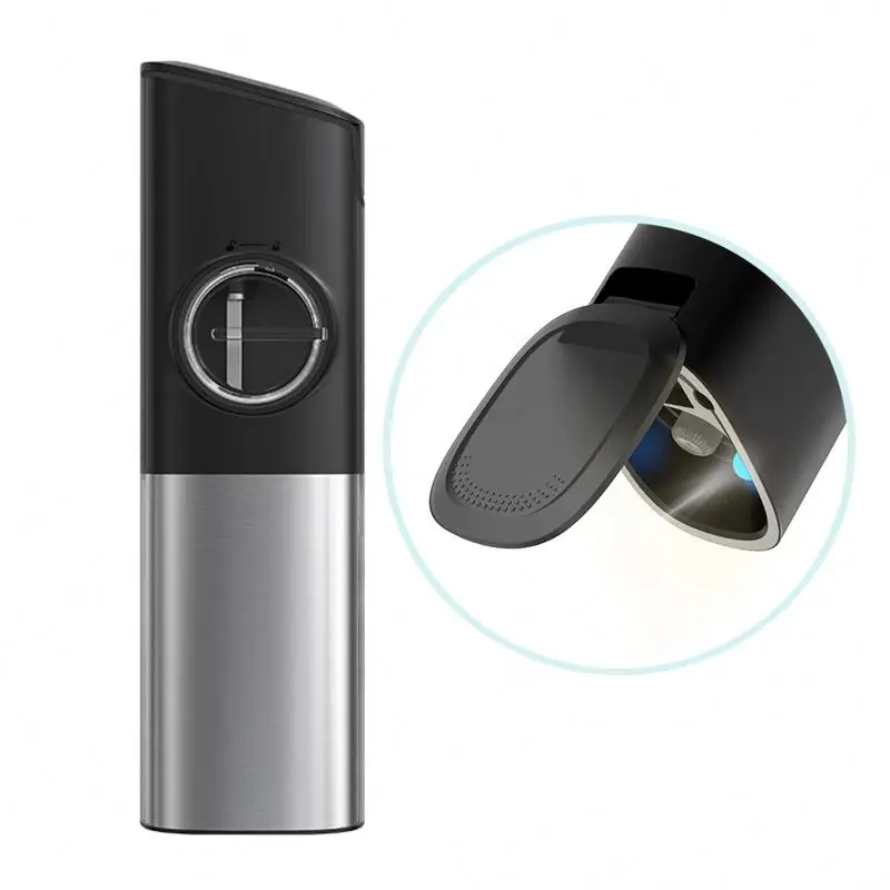 Portable Adjustable Automatic Stainless Steel Rechargeable Gravity, Electric Salt And Pepper Grinder With Lid