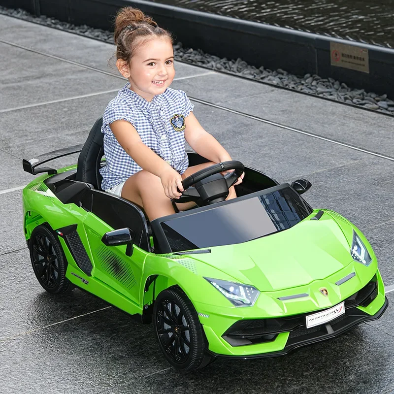 Licensed lamborghin kids car electric 24v 4 engine battery toy kid cars 24v electric remote control